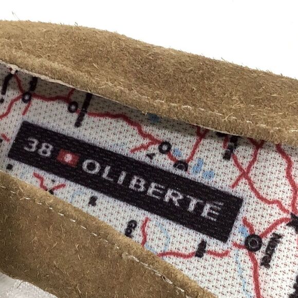 Oliberte Brown Nubuck Suede Slip On Ballet Flats - Picture 10 of 13